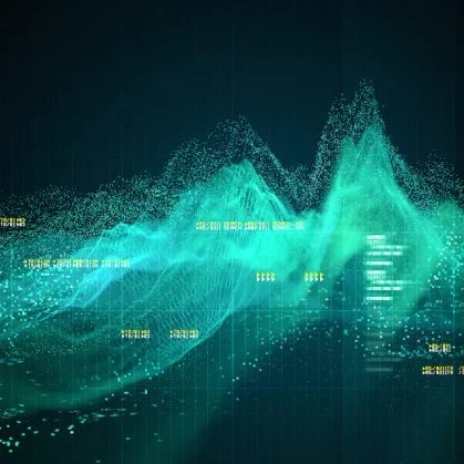 3D data graph showing peaks and troughs