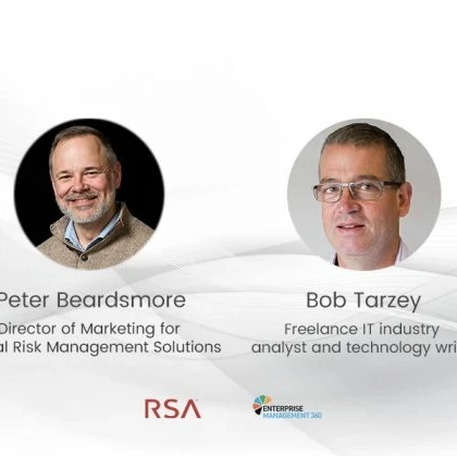 Profile pictures of Peter Beardsmore and Bob Tarzey