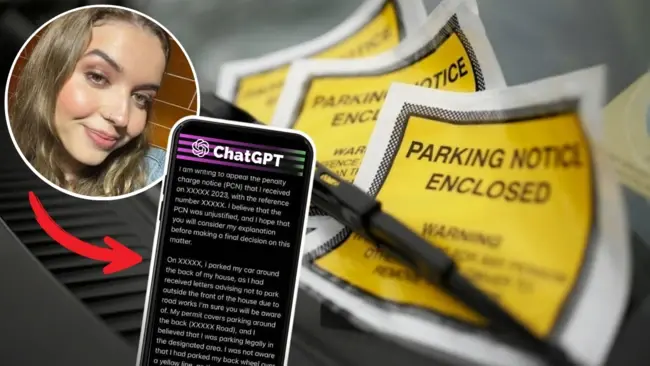 AI parking ticket