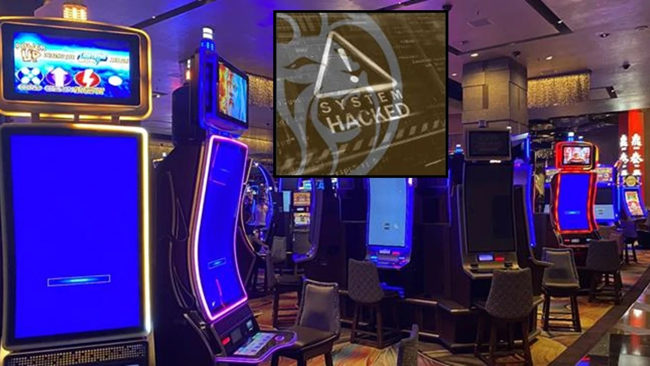 The casino slot machines were hacked....