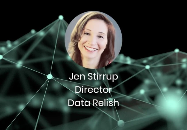 Jen Stirrup of Data Relish podcast banner