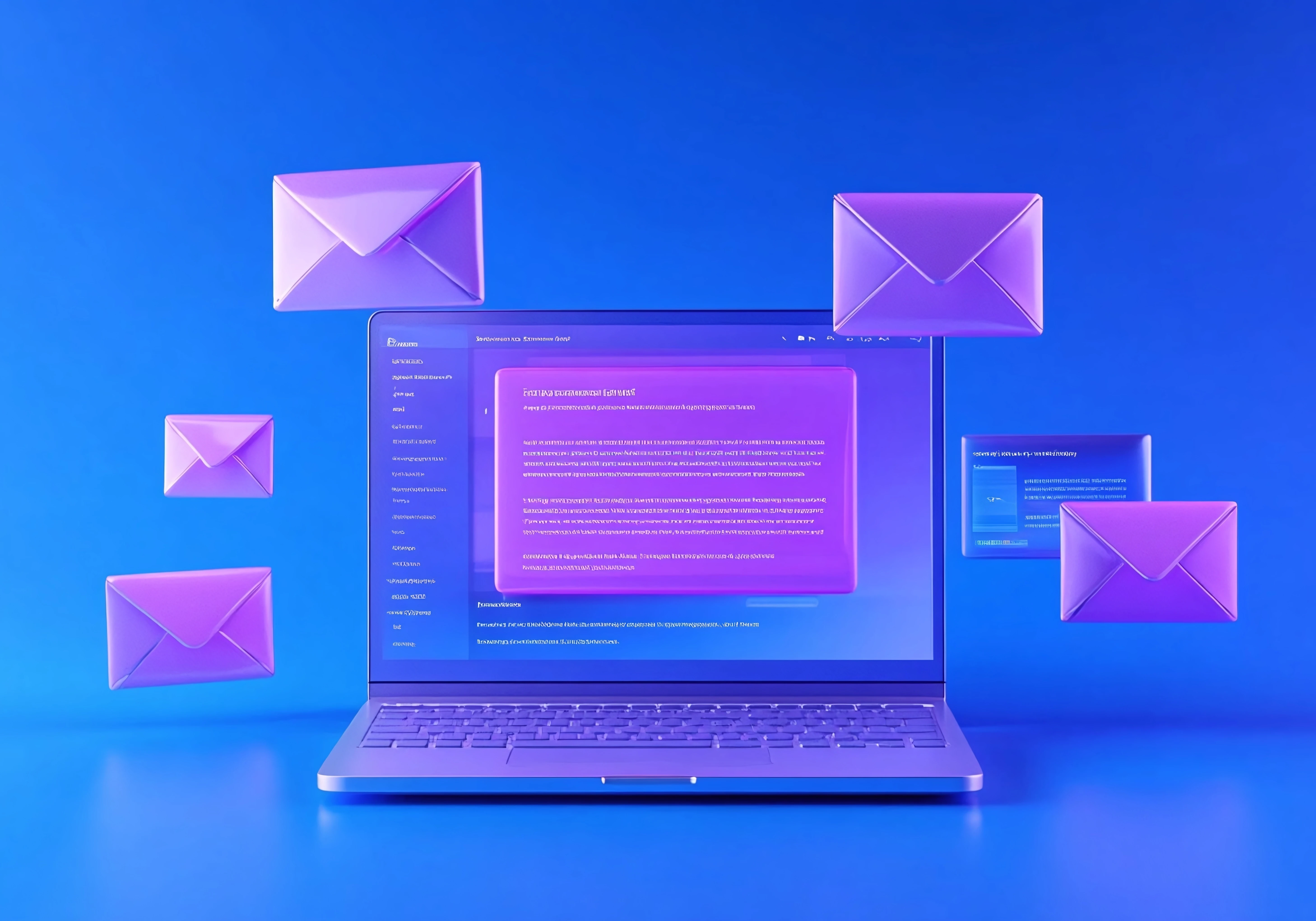 email marketing strategy on a laptop