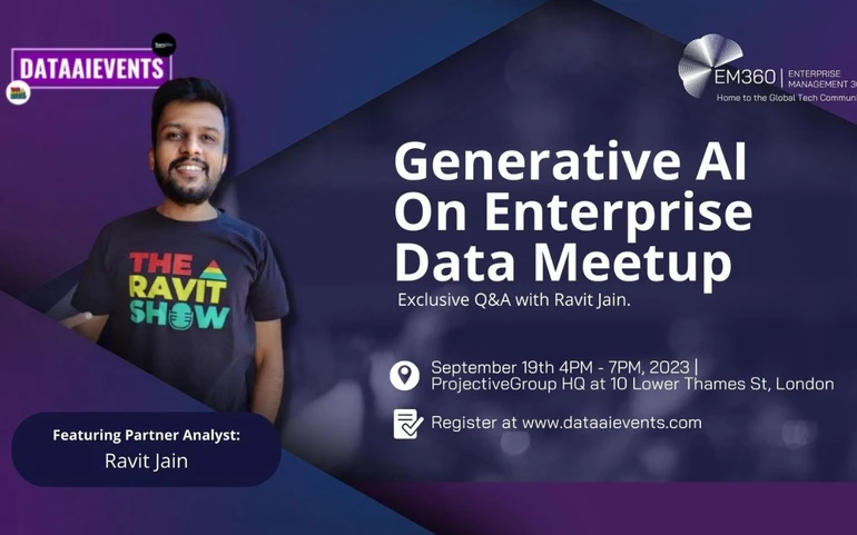 Ravit Jain Generative AI on enterprise data meetup