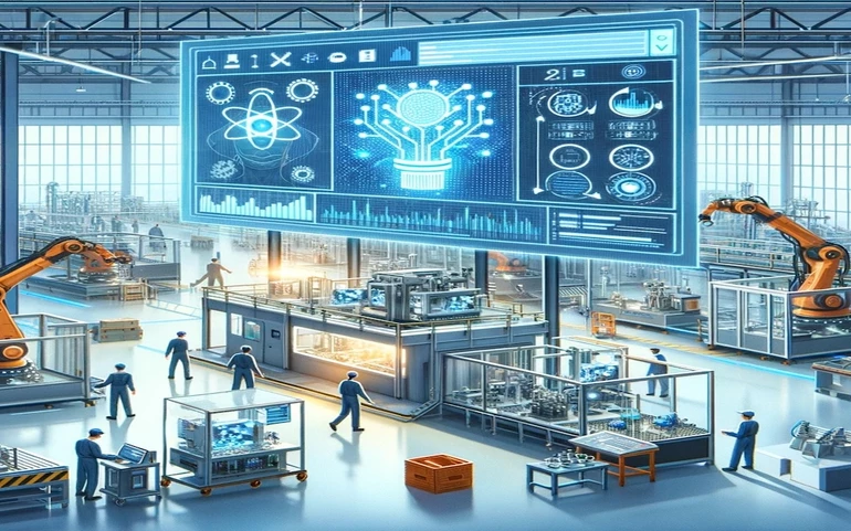 manufacturing floor, using AI for production planning 