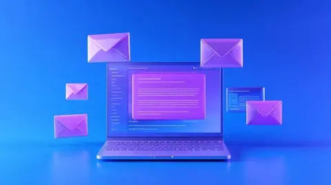 email marketing strategy on a laptop