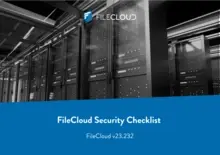 filecloud security checklist